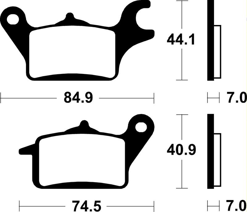 Plaquettes de frein TECNIUM Scooter organique – ME425