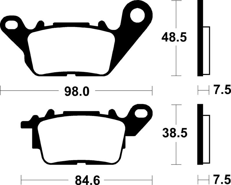 Plaquettes de frein TECNIUM Scooter organique – ME443