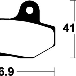 Plaquettes de frein TECNIUM Scooter organique – ME51