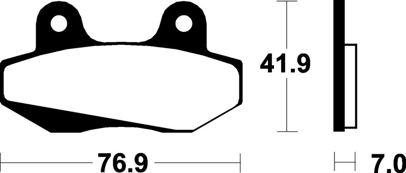 Plaquettes de frein TECNIUM Scooter organique – ME51