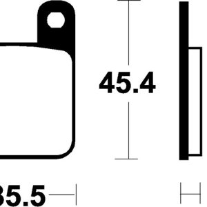 Plaquettes de frein TECNIUM Scooter organique – ME59