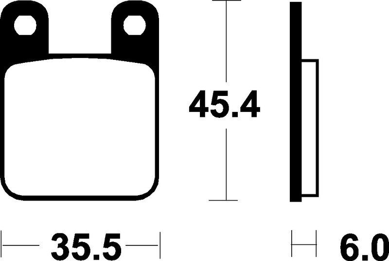 Plaquettes de frein TECNIUM Scooter organique – ME59