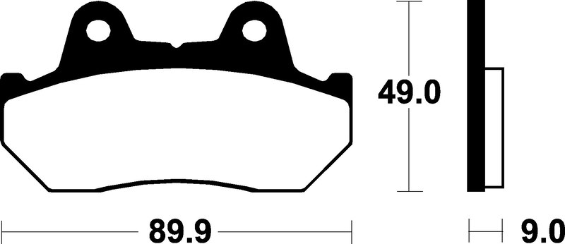 Plaquettes de frein TECNIUM Scooter organique – ME72