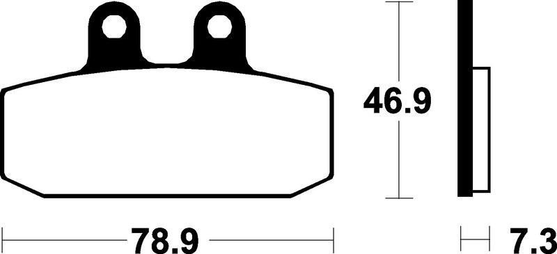 Plaquettes de frein TECNIUM Scooter organique – ME88