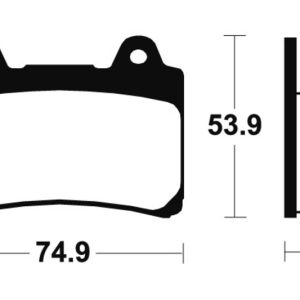 Plaquettes de frein TECNIUM Performance métal fritté – MF113