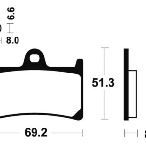 Plaquettes de frein TECNIUM Performance métal fritté – MF134