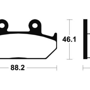 Plaquettes de frein TECNIUM Performance métal fritté – MF147