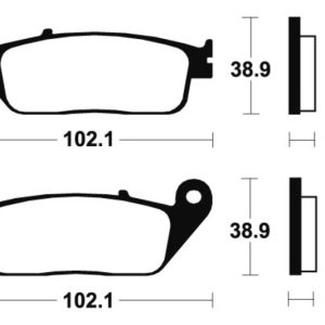 Plaquettes de frein TECNIUM Performance métal fritté – MF154