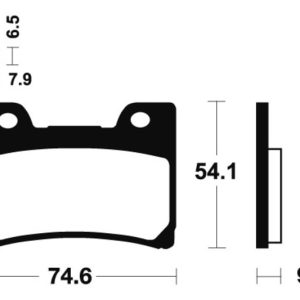 Plaquettes de frein TECNIUM Performance métal fritté – MF165