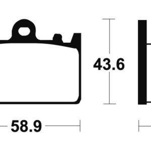 Plaquettes de frein TECNIUM Performance métal fritté – MF166