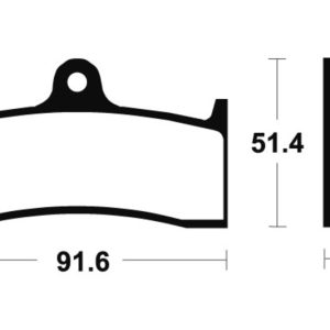 Plaquettes de frein TECNIUM Performance métal fritté – MF176