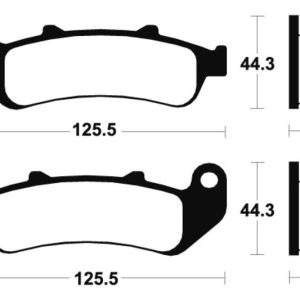 Plaquettes de frein TECNIUM Performance métal fritté – MF185
