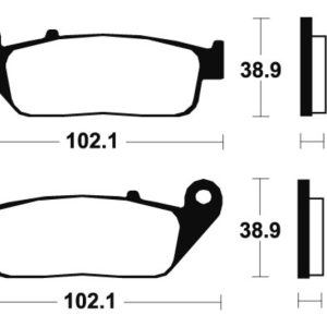 Plaquettes de frein TECNIUM Performance métal fritté – MF200