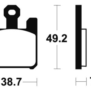 Plaquettes de frein TECNIUM Performance métal fritté – MF288