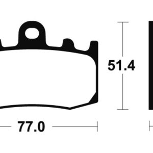 Plaquettes de frein TECNIUM Performance métal fritté – MF296