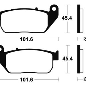 Plaquettes de frein TECNIUM Performance métal fritté – MF307
