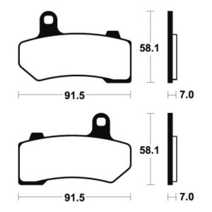 Plaquettes de frein TECNIUM Performance métal fritté – MF330