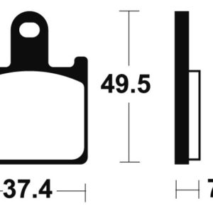 Plaquettes de frein TECNIUM Performance métal fritté – MF338