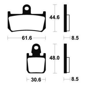 Plaquettes de frein TECNIUM Performance métal fritté – MF339