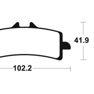 Plaquettes de frein TECNIUM Performance métal fritté – MF341