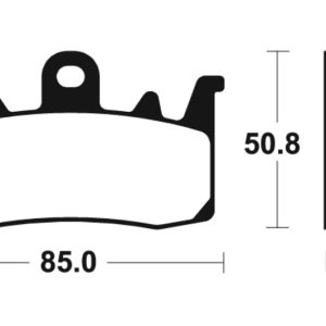Plaquettes de frein TECNIUM Performance métal fritté – MF400