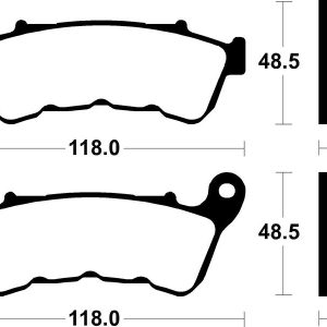 Plaquettes de frein TECNIUM Performance métal fritté – MF434
