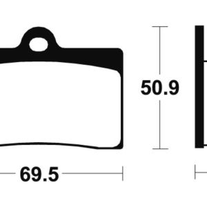 Plaquettes de frein TECNIUM Performance métal fritté – MF66