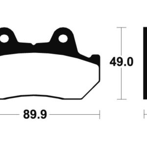 Plaquettes de frein TECNIUM Performance métal fritté – MF72