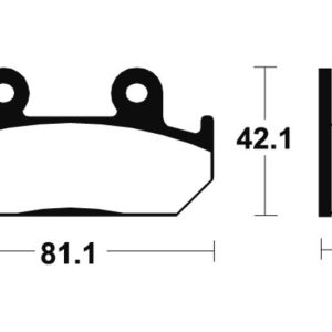 Plaquettes de frein TECNIUM Performance métal fritté – MF93