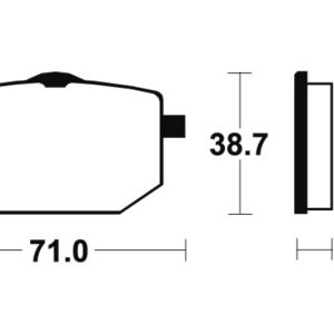 Plaquettes de frein TECNIUM Performance métal fritté – MF96