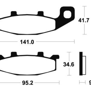 Plaquettes de frein TECNIUM Performance métal fritté – MF97