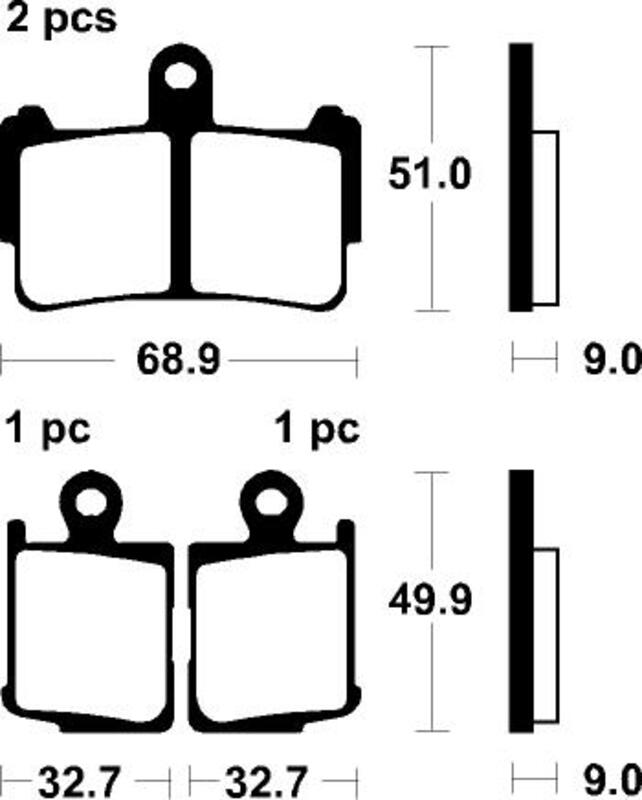 Plaquettes de frein TECNIUM Trail Performance métal fritté – MFP369