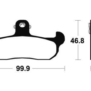 Plaquettes de frein TECNIUM MX/Quad métal fritté – MO108