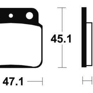 Plaquettes de frein TECNIUM MX/Quad métal fritté – MO149