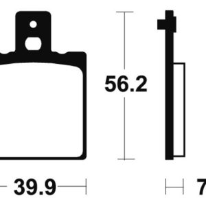 Plaquettes de frein TECNIUM MX/Quad métal fritté – MO19