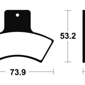 Plaquettes de frein TECNIUM MX/Quad métal fritté – MO255