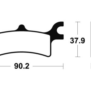 Plaquettes de frein TECNIUM MX/Quad métal fritté – MO287