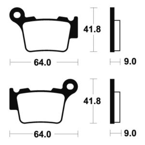 Plaquettes de frein TECNIUM MX/Quad métal fritté – MO291