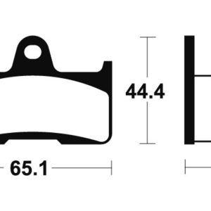 Plaquettes de frein TECNIUM MX/Quad métal fritté – MO299