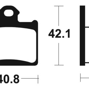 Plaquettes de frein TECNIUM MX/Quad métal fritté – MO372