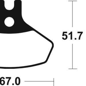 Plaquettes de frein TECNIUM MX/Quad métal fritté – MO407