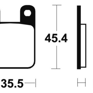 Plaquettes de frein TECNIUM MX/Quad métal fritté – MO59
