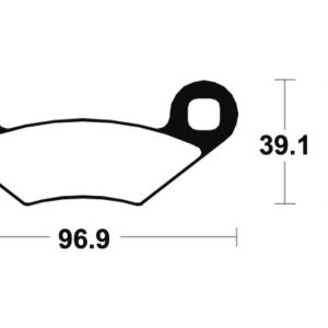 Plaquettes de frein TECNIUM MX/Quad métal fritté – MOA142