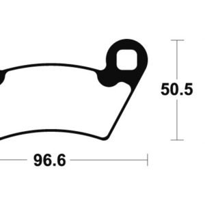 Plaquettes de frein TECNIUM MX/Quad métal fritté – MOA300