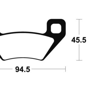 Plaquettes de frein TECNIUM MX/Quad métal fritté – MOA322