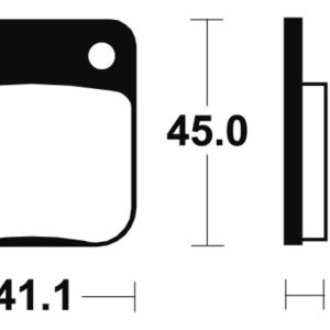 Plaquettes de frein TECNIUM Racing MX/Quad métal fritté – MOR36