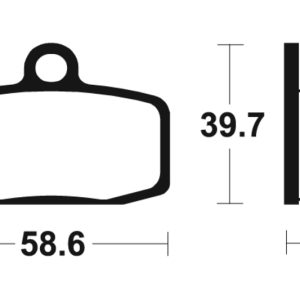 Plaquettes de frein TECNIUM Racing MX/Quad métal fritté – MOR385