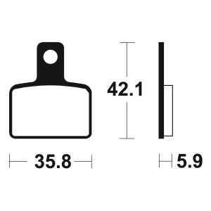 Plaquettes de frein TECNIUM Racing MX/Quad métal fritté – MOR395