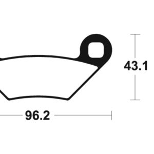 Plaquettes de frein TECNIUM Racing MX/Quad métal fritté – MOR399