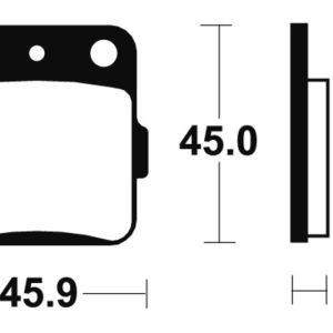 Plaquettes de frein TECNIUM Racing MX/Quad métal fritté – MOR92